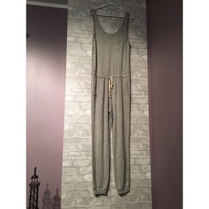 Casual Gray Jumpsuit
